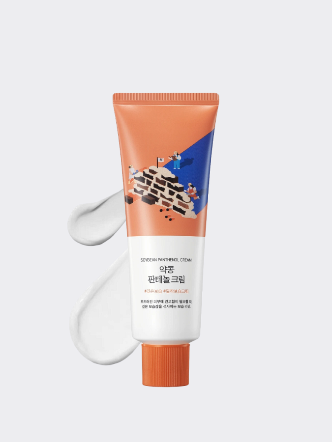 Укрепляющий крем для лица с экстрактом черной сои и пантенолом Round Lab  Soybean Panthenol Cream
