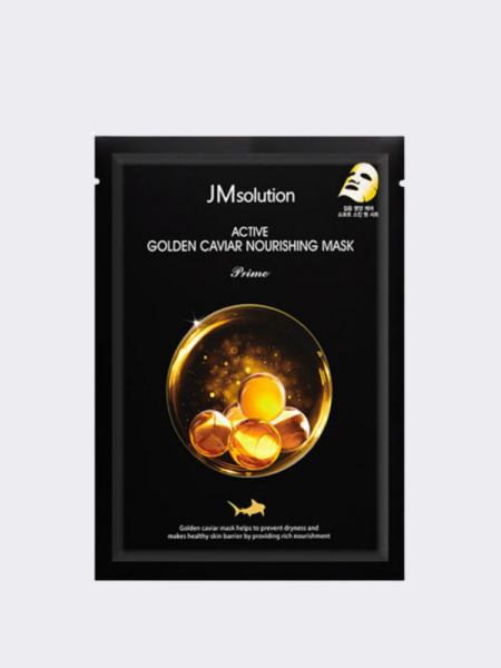 Ультратонкая тканевая маска с золотом и икрой JMsolution Water Luminous Active Golden Caviar Nourishing Mask Ультратонкая тканевая маска с золотом и икрой JMsolution Water Luminous Active Golden Caviar Nourishing Mask