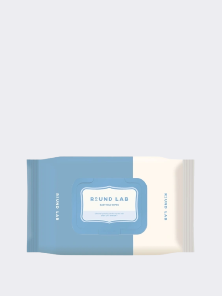 Детские влажные салфетки с керамидами МИНИ Round Lab Baby Mild Wet Wipes