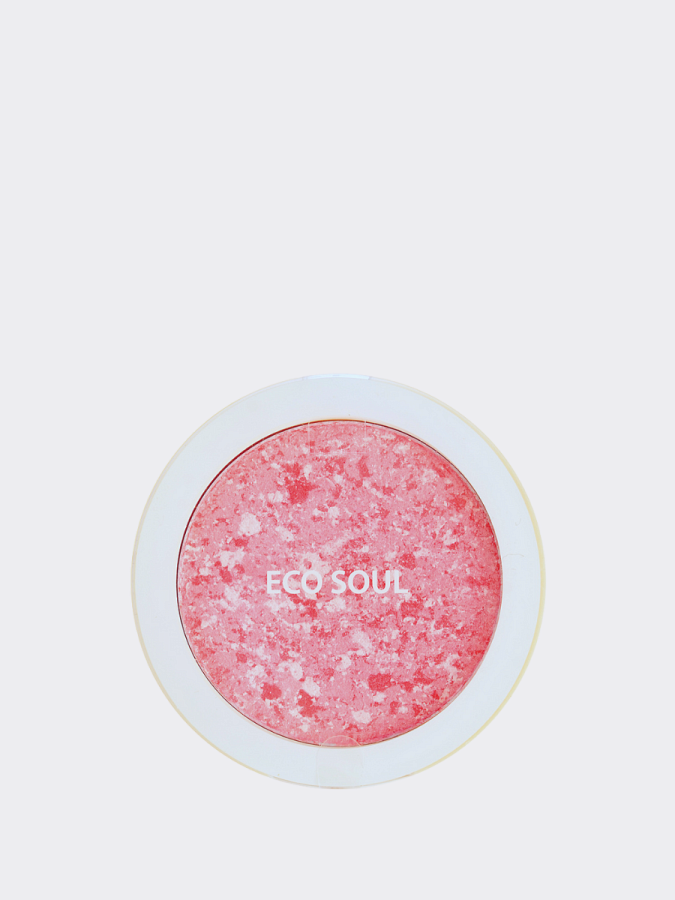 Компактные румяна The Saem Eco Soul Carnival Blush 01 Rose