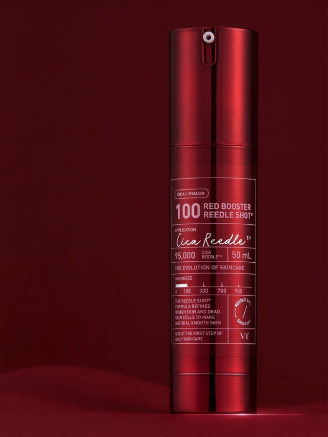 Тонизирующая сыворотка-бустер с растительными экстрактами VT Red Booster Reedle Shot 100