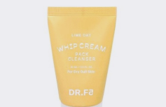 МИНИ Осветляющая маска-пенка для умывания с экстрактом лайма DR.F5 Whip Cream Pack Cleanser Lime Oat