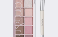 Набор теней для век и кисти для макияжа глаз rom&nd Better Than Palette Dual Brush Set 06 Peony Nude Garden