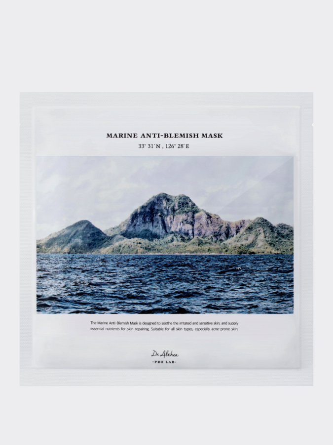 Противовоспалительная тканевая маска для лица Dr.Althea Marine Anti-Blemish Mask