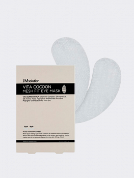 Лифтинг патчи для век с экстрактом шелкопряда JMSolution Vita Cocoon Mesh Fit Eye Mask