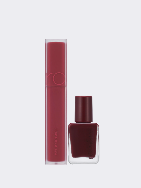 Набор для ногтей и губ в винном оттенке rom&nd Burgundy Mood Set Набор для ногтей и губ в винном оттенке rom&nd Burgundy Mood Set