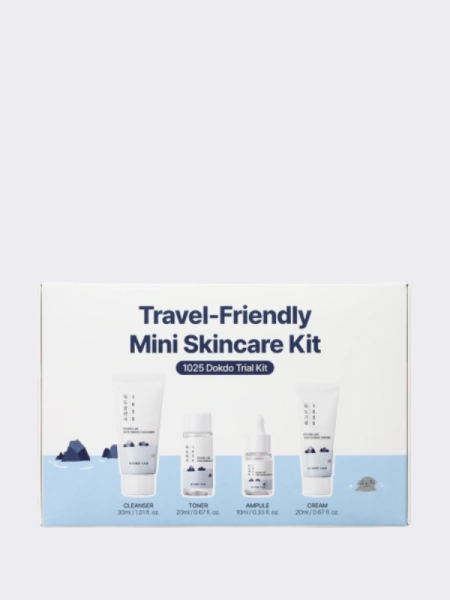 Дорожный набор для ухода за кожей с морской водой Round Lab 1025 Dokdo Trial Kit