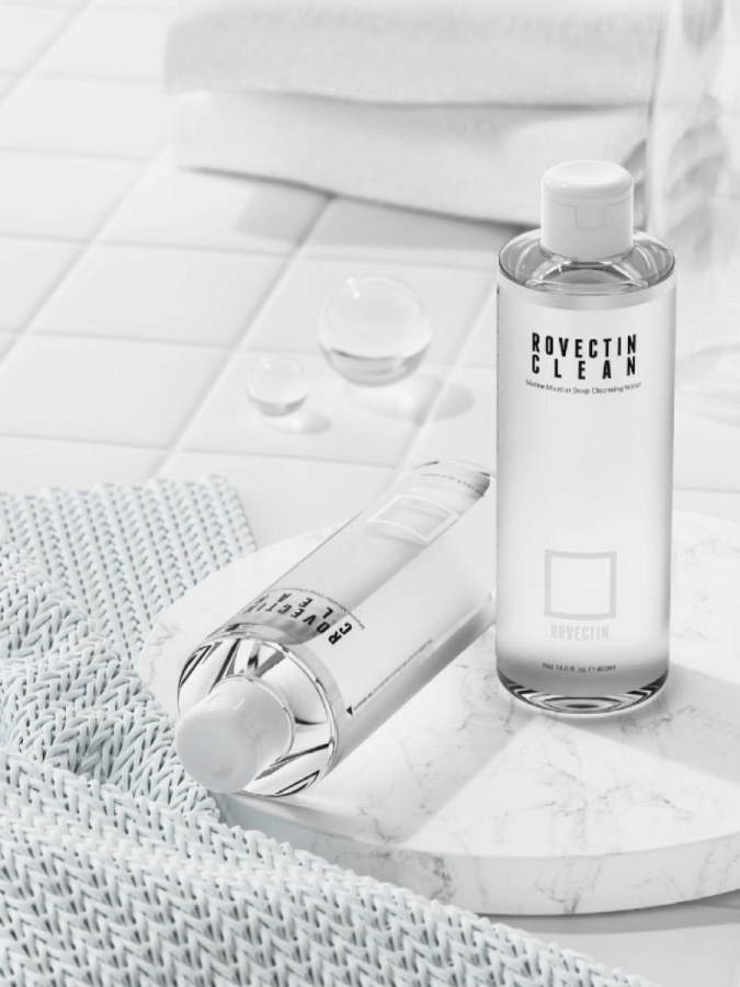 Жидкость для снятия макияжа ROVECTIN Clean Micellar Marine Deep Cleansing Water