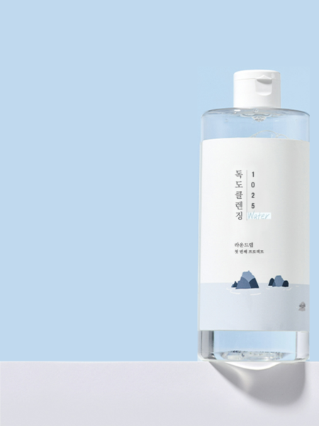 Очищающая вода для снятия макияжа с морской водой Round Lab 1025 Dokdo Cleansing Water Очищающая вода для снятия макияжа с морской водой Round Lab 1025 Dokdo Cleansing Water