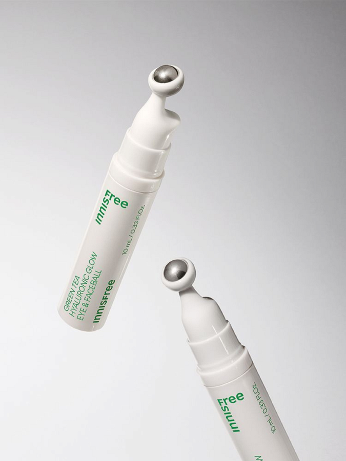 Сыворотка-роллер для кожи вокруг глаз с экстрактом зеленого чая innisfree Green Tea Hyaluronic Glow Eye & Face Ball