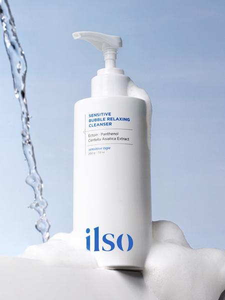 Пузырьковая пенка для умывания с эктоином ilso Sensitive Bubble Relaxing Cleanser