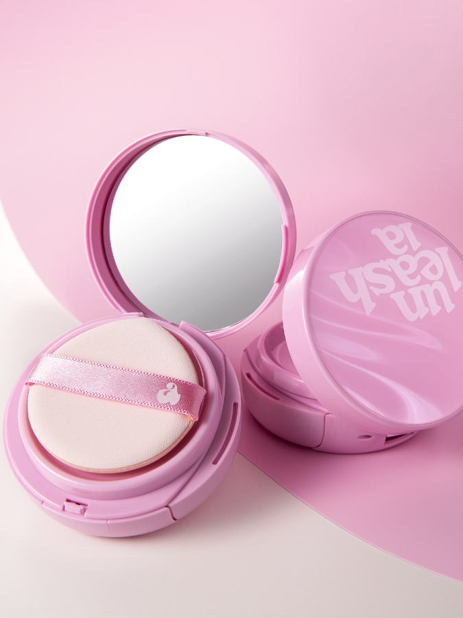 Тональное средство с влажным финишем UNLEASHIA Don't Touch Glass Pink Cushion #25N Molten