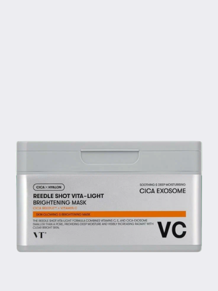 Осветляющие тканевые маски со спикулами VT Reedle Shot Vita-Light Brightening Mask