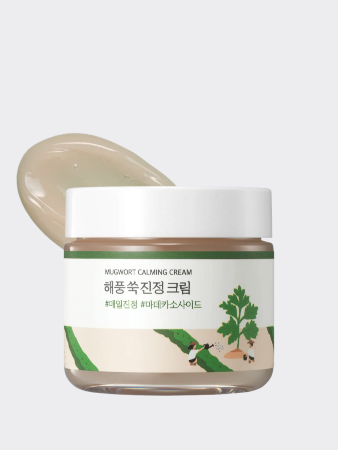 Успокаивающий крем с экстрактом полыни Round Lab Mugwort Calming Cream