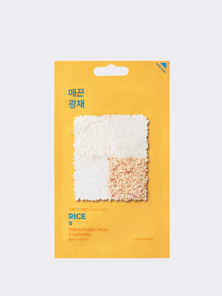 Осветляющая тканевая маска с экстрактом риса Holika Holika Pure Essence Mask Sheet Rice Осветляющая тканевая маска с экстрактом риса Holika Holika Pure Essence Mask Sheet Rice