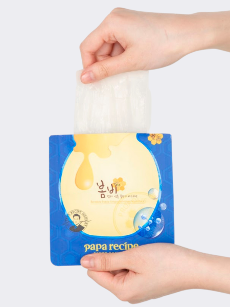 Разглаживающая тканевая маска с мёдом и пептидами Papa Recipe Bombee Pepta Ampoule Honey Mask Pack Разглаживающая тканевая маска с мёдом и пептидами Papa Recipe Bombee Pepta Ampoule Honey Mask Pack