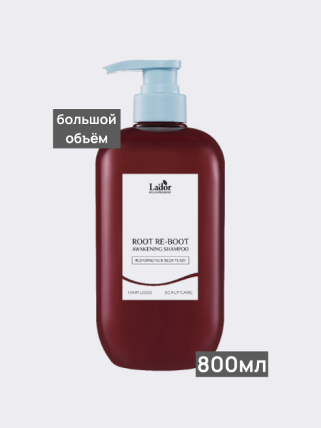 Восстанавливающий шампунь для волос La’dor Root Re-Boot Awakening Shampoo Ginseng & Beer Yeast