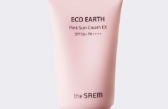 Солнцезащитный крем с каламином The Saem Sun Eco Earth Pink Sun Cream EX SPF50+ PA++++