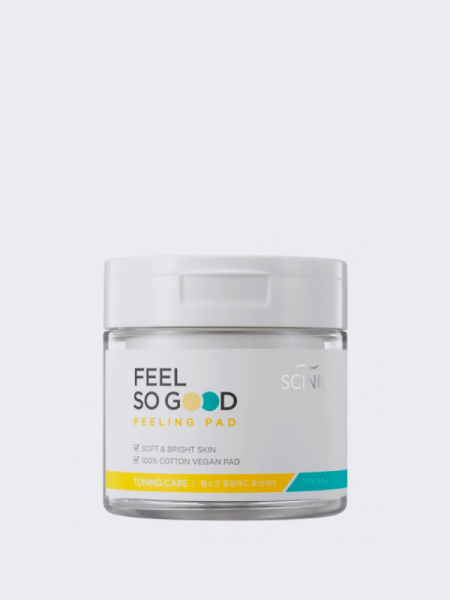Очищающие смываемые пилинг-пэды с AHA кислотами Scinic Feel So Good Peeling Pad Toning Care Очищающие смываемые пилинг-пэды с AHA кислотами Scinic Feel So Good Peeling Pad Toning Care