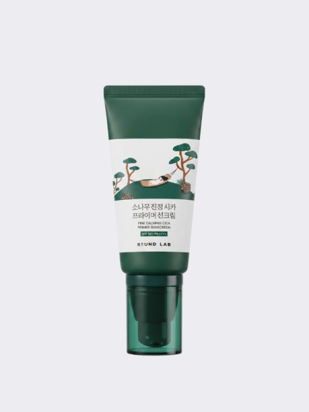 Солнцезащитный крем-праймер с экстрактом сосны и центеллы Round Lab Pine Calming Cica Primer Sunscreen SPF 50+ PA++++