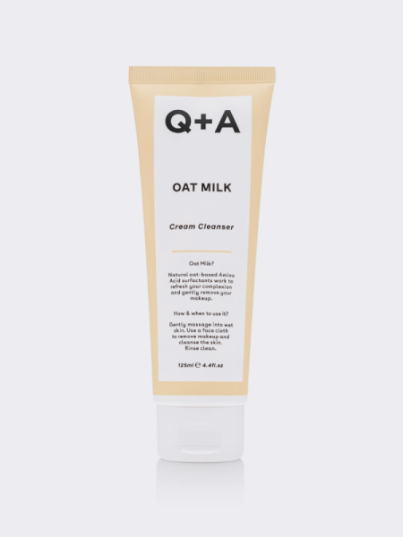 Очищающий крем-пенка для умывания с овсяными экстрактами Q+A Oat Milk Cream Cleanser Очищающий крем-пенка для умывания с овсяными экстрактами Q+A Oat Milk Cream Cleanser