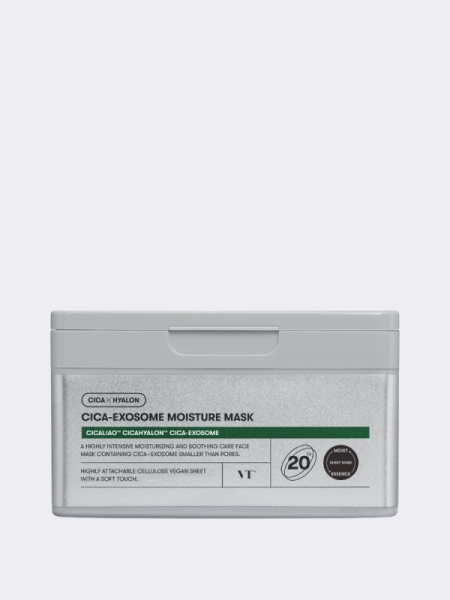 Увлажняющие тканевые маски с экстрактом центеллы и экзосомами VT Cica-Exosome Moisture Mask