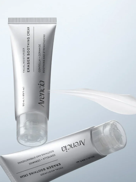 Успокаивающий крем для лица с экстрактом центеллы и керамидами Arencia Eraser Soothing Cream