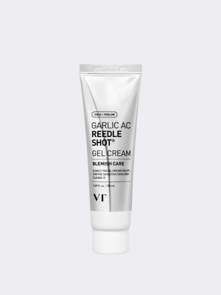 Себорегулирующий гель-крем с экстрактом чеснока и спикулами VT Garlic AC Reedle Shot Gel Cream