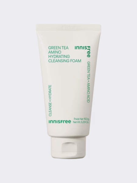 Пенка для умывания экстрактом зеленого чая и аминокислотами innisfree Green Tea Amino Hydrating Cleansing Foam Пенка для умывания экстрактом зеленого чая и аминокислотами innisfree Green Tea Amino Hydrating Cleansing Foam