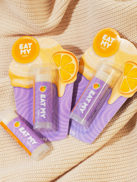 Бальзам для губ с ароматом апельсинового сорбета  EAT MY BALM Orange Sorbet