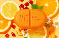 Очищающее мыло против пост-акне и пигментации с витамином С Some By Mi Vitamin C V10 Cleansing Bar