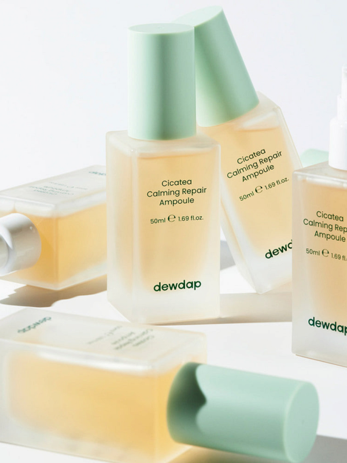 Успокаивающая ампульная сыворотка с экстрактом центеллы dewdap Cicatea Calming Repair Ampoule