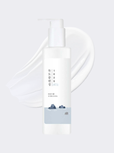 Мягкое молочко для снятия макияжа с морской водой Round Lab 1025 Dokdo Cleansing Milk