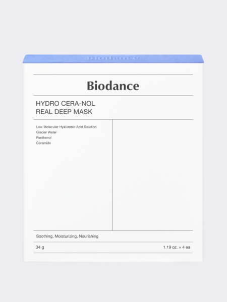 Набор восстанавливающих гидрогелевых масок с пантенолом и керамидами Biodance Hydro Cera-nol Real Deep Mask Set Набор восстанавливающих гидрогелевых масок с пантенолом и керамидами Biodance Hydro Cera-nol Real Deep Mask Set