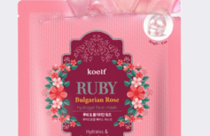 Увлажняющая гидрогелевая маска для лица с рубином и болгарской розой Koelf Ruby & Bulgarian Rose Hydrogel Mask Pack
