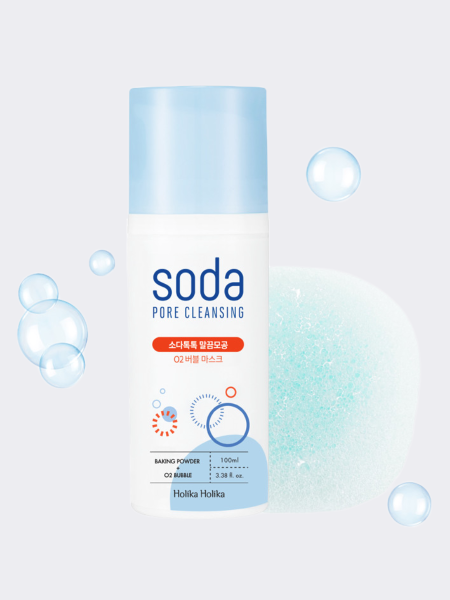 Кислородная маска для очищения и сужения пор Holika Holika Soda Tok Tok Clean Pore Deep O2 Bubble Mask
