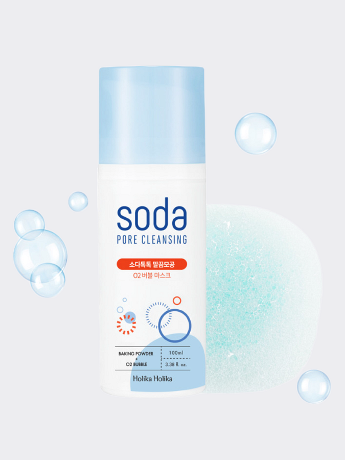 Кислородная маска для очищения и сужения пор Holika Holika Soda Tok Tok Clean Pore Deep O2 Bubble Mask