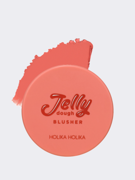 Мягкие румяна в оттенке мякоти грейпфрута HOLIKA HOLIKA Jelly Dough Blusher 02 Grapefruit Jelly