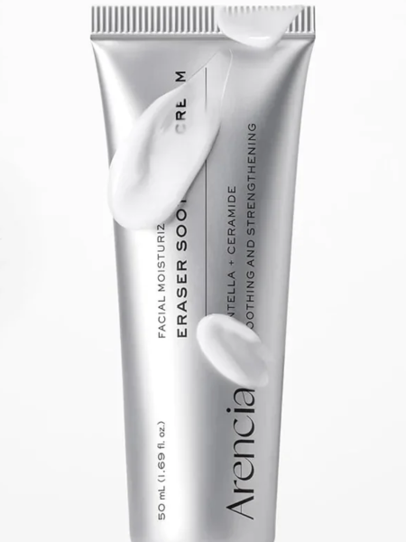 Успокаивающий крем для лица с экстрактом центеллы и керамидами Arencia Eraser Soothing Cream