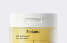 Осветляющие гелевые тонер-пэды для лица с ниацинамидом Biodance Vita Niacinamide Gel Toner Pads