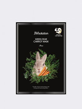 Успокаивающая маска с центеллой JMsolution Green Dear Rabbit Carot Mask