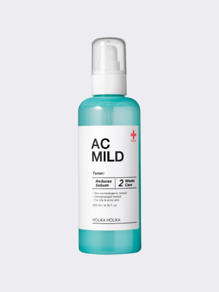 Противовоспалительный тонер для лица с растительными экстрактами HOLIKA HOLIKA AC Mild Toner Противовоспалительный тонер для лица с растительными экстрактами HOLIKA HOLIKA AC Mild Toner