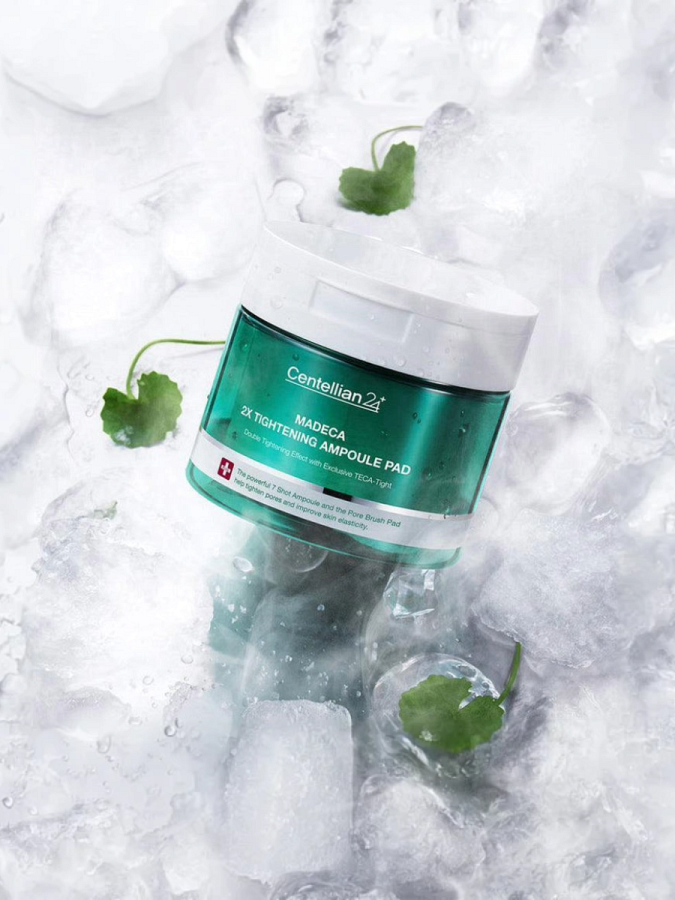 Восстанавливающие тонер-пэды с мадекассовой кислотой Centellian24 Madeca Double Tightening Ampoule Pad