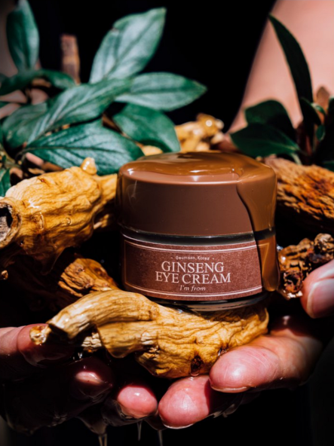 Разглаживающий крем для век с женьшенем I'm from Ginseng Eye Cream