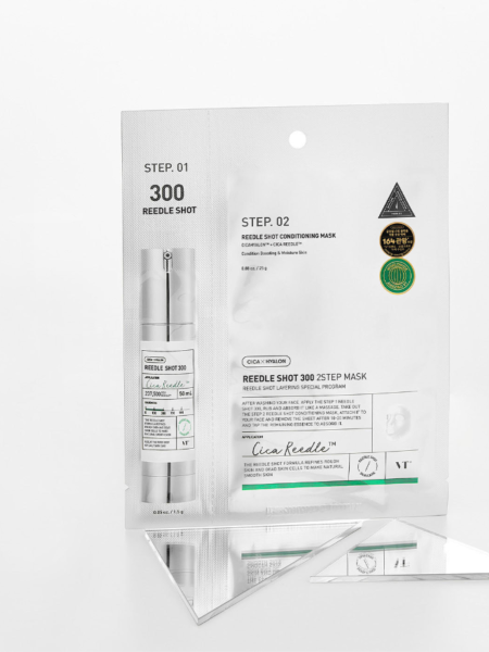 Усиленная двухступенчатая маска-бустер со спикулами VT Reedle Shot 300 2-Step Mask Усиленная двухступенчатая маска-бустер со спикулами VT Reedle Shot 300 2-Step Mask