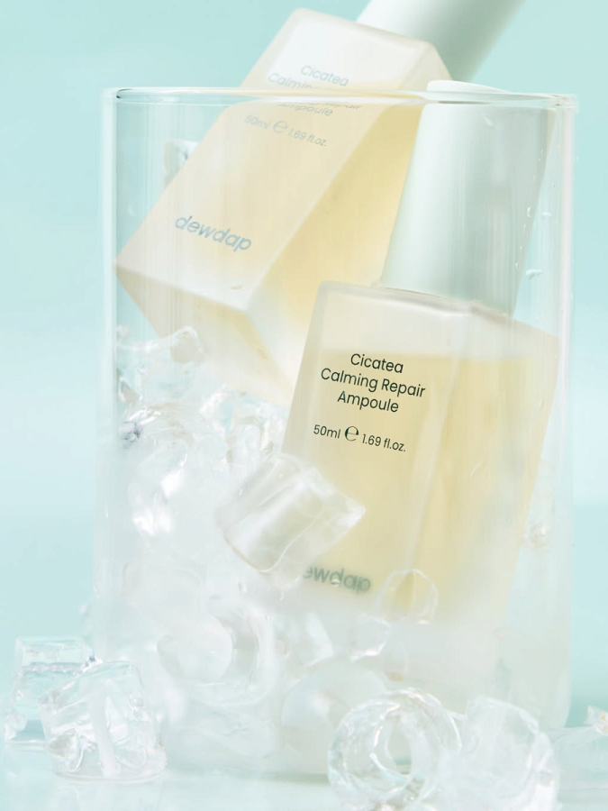 Успокаивающая ампульная сыворотка с экстрактом центеллы dewdap Cicatea Calming Repair Ampoule
