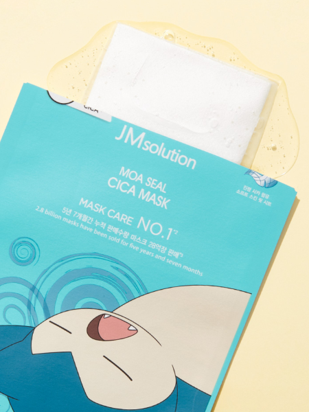 Набор успокаивающих тканевых масок с экстрактом центеллы азиатской JMSolution Moa Seal Cica Mask