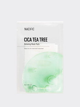 Успокаивающая тканевая маска Nacific Cica Tea Tree Relaxing Mask Pack