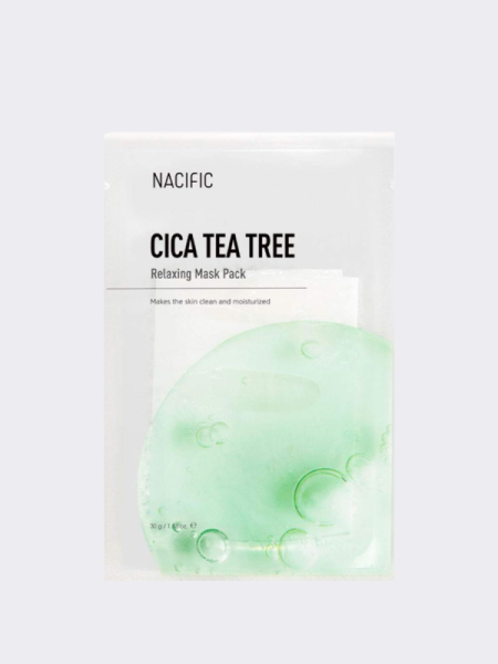 Успокаивающая тканевая маска Nacific Cica Tea Tree Relaxing Mask Pack Успокаивающая тканевая маска Nacific Cica Tea Tree Relaxing Mask Pack