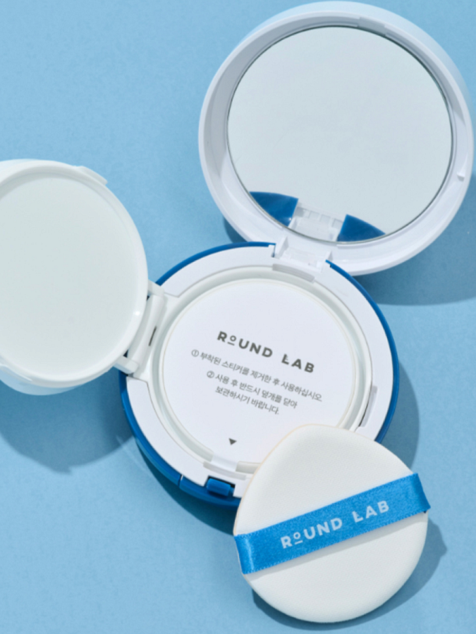 Смягчающее солнцезащитное средство с берёзовым соком Round Lab Birch Juice Moisturizing Sun Cushion SPF50+ PA++++